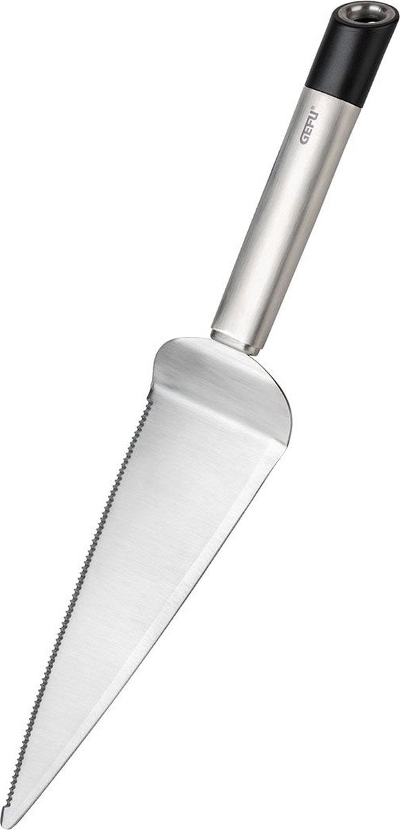 Pelle à gâteau Gefu Primeline avec bord dentelé - Pelle à gâteau en acier inoxydable et coupe-gâteau en un