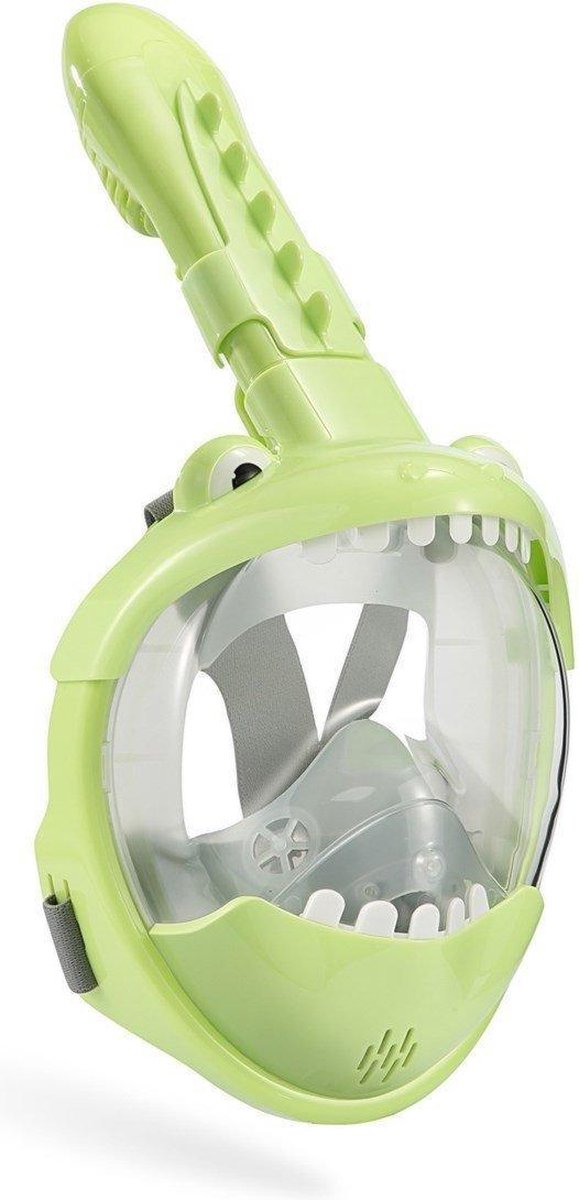 Masque de plongée en crocodile Atlantis - tuba - lunettes de plongée - ensemble de tuba - masque complet - enfants - vert