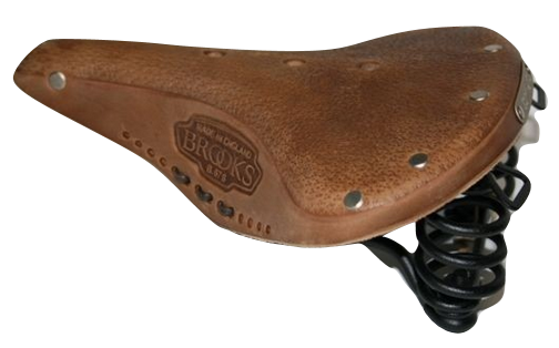 Brooks Saddle B67s dames en cuir marron