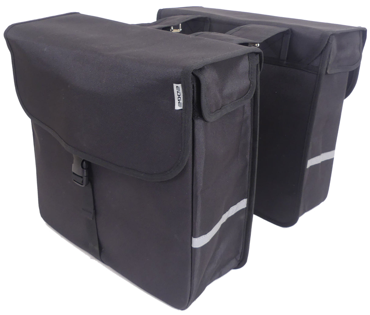 Edge Sacoche de vélo double Luxury Shopper 40 litres 38 x 40 x 14cm (2x) noir