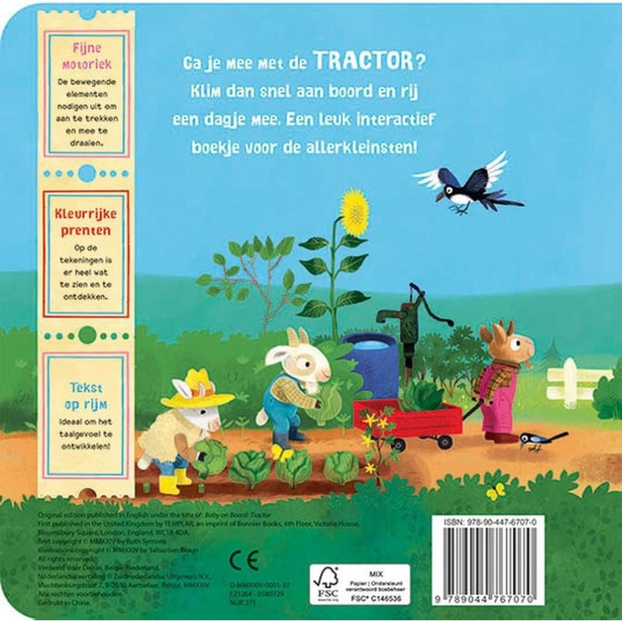Deltas, tu viens avec nous ? avec le livre cartonné du tracteur