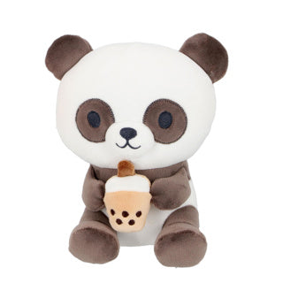 Pluchiez peluche animal avec nourriture 19 cm assorties | 4 pièces