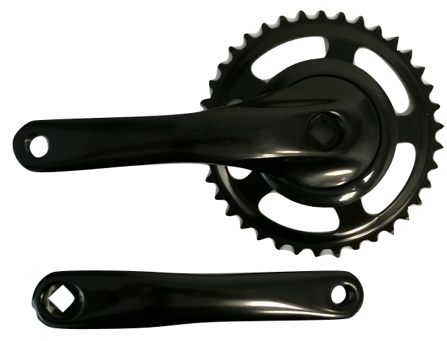 Gazelle pédalier nexus 3 32 38t aluminium 160mm noir