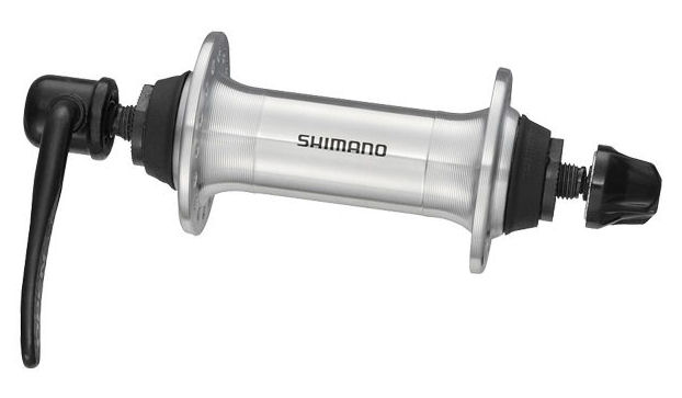 Shimano moyeu avant rm70 qr 36 trous - argent