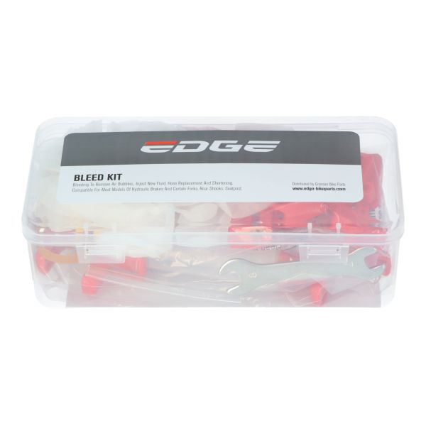 Kit de purge de bord pour freins à disque standard - avec jeu d'adaptateurs en plastique