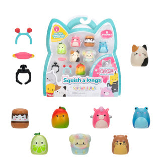 Squishalongs paquet de 8 assortis