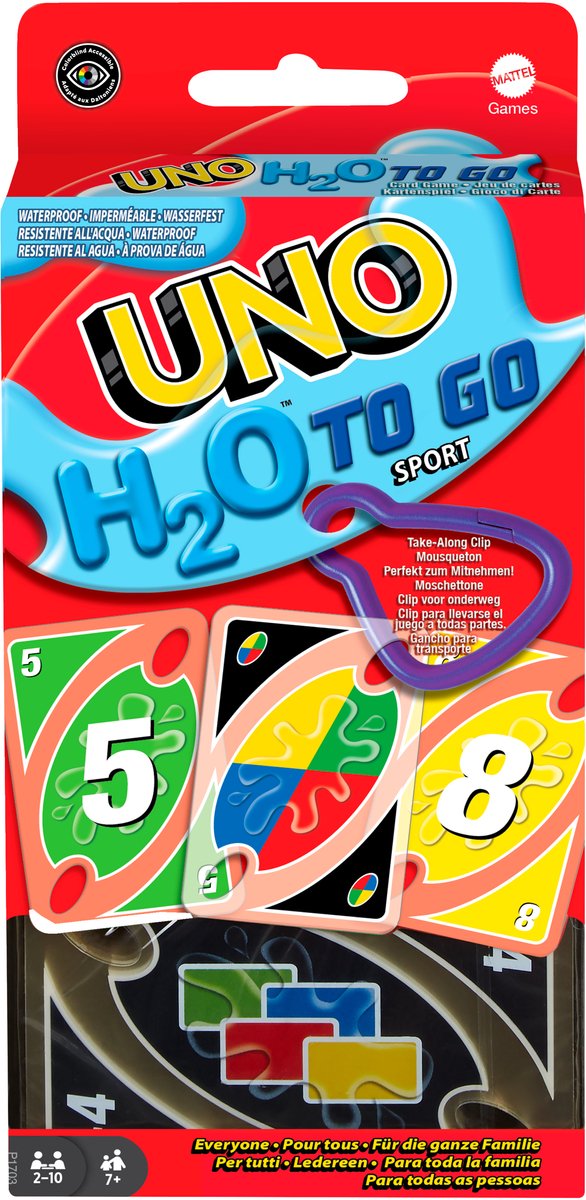 Mattel games uno h2o to go - jeu de cartes
