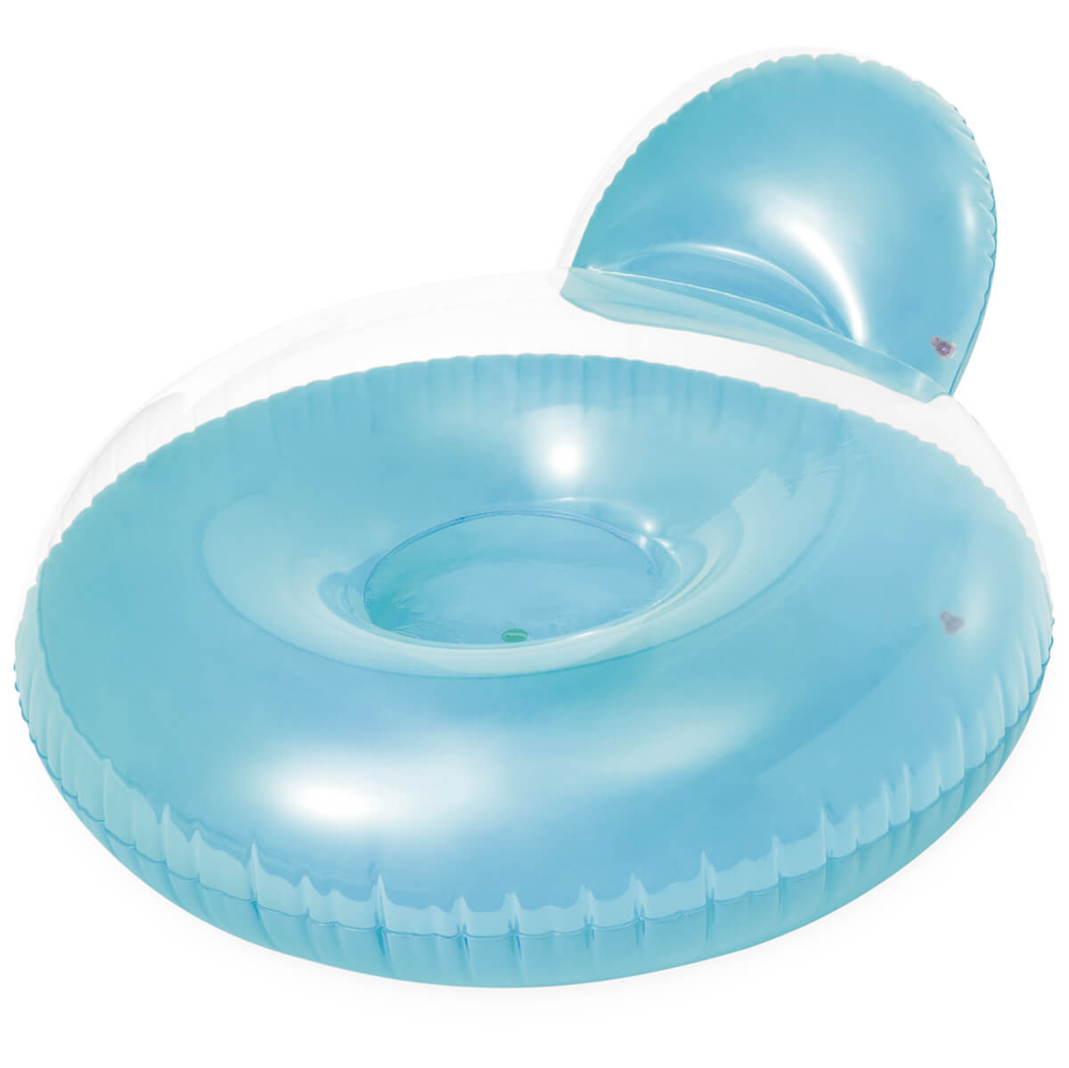 Chaise longue Intex avec dossier-bleu