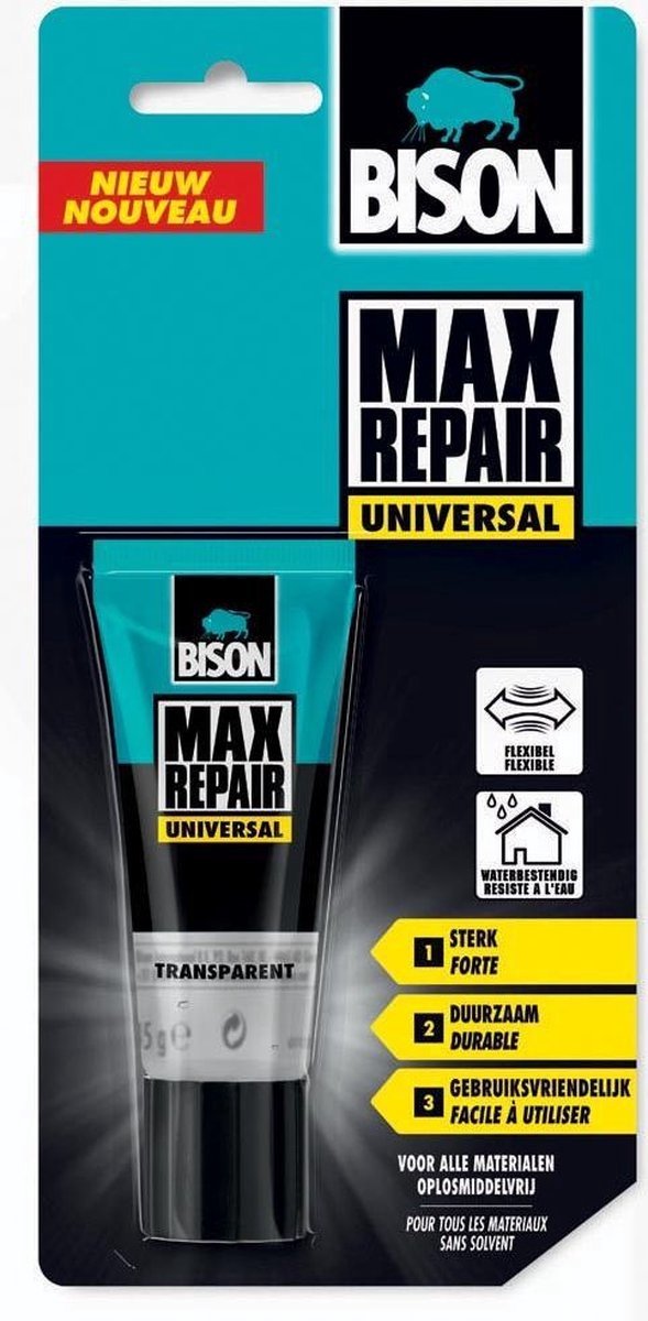 Bison colle max réparation universelle - 45 grammes