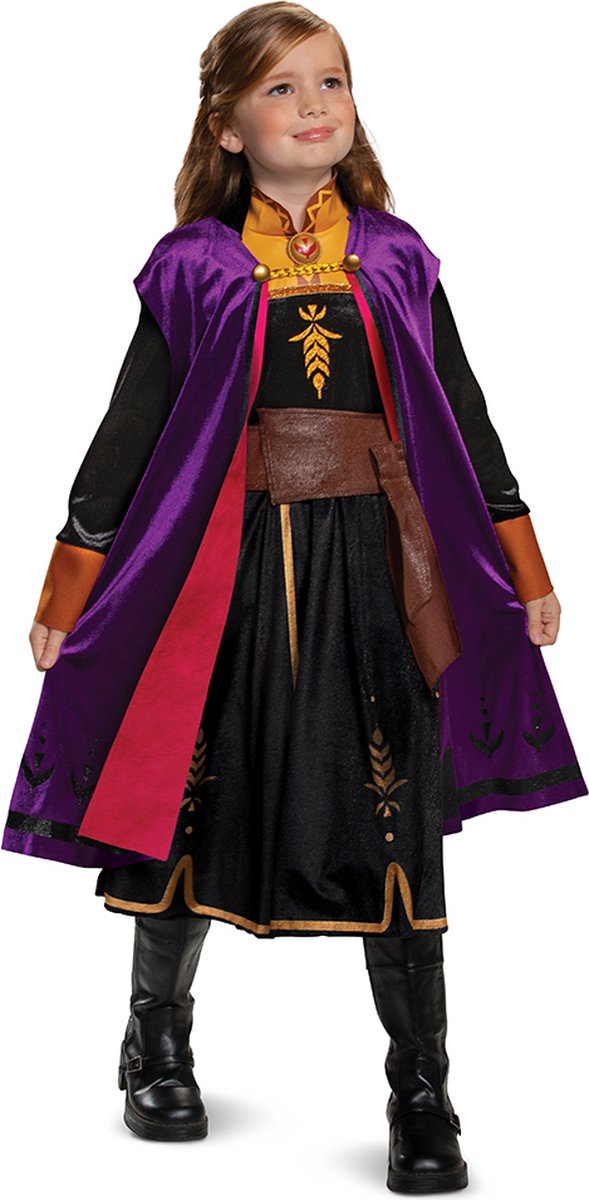 Déguisement Disney - La Reine des Neiges 2, Anna Travelling Deluxe, taille XS (3-4 ans), filles