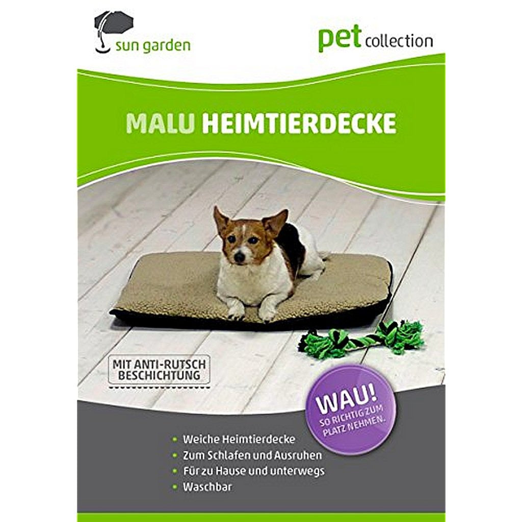 Sun garden tapis pour chien malu 120x80x5cm beige