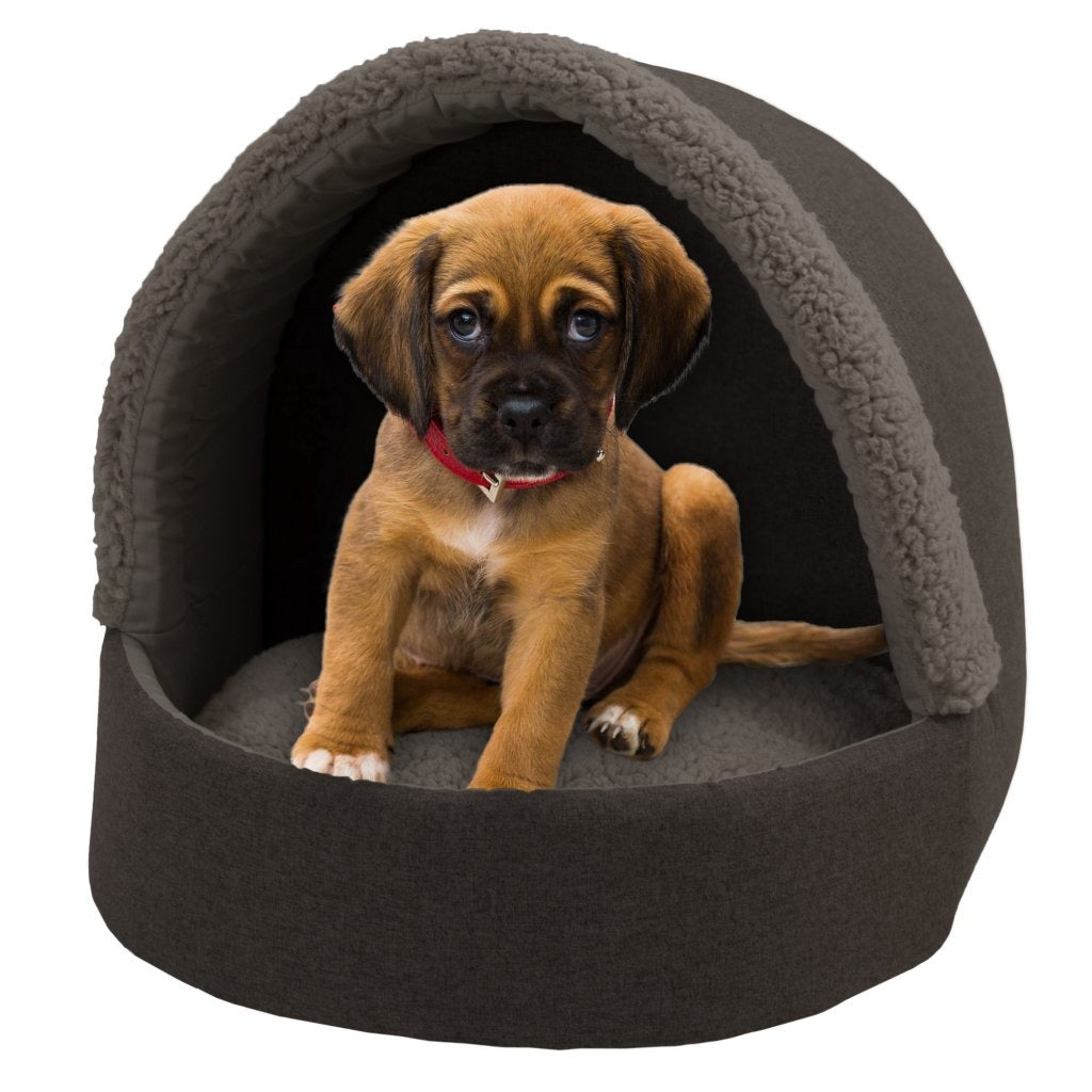 Sun garden filou lit luxe pour chien et chat 42x45x41cm gris