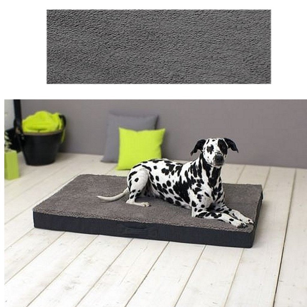 Sun garden buddy coussin orthopédique pour chien 100x65x10cm gris anthracite
