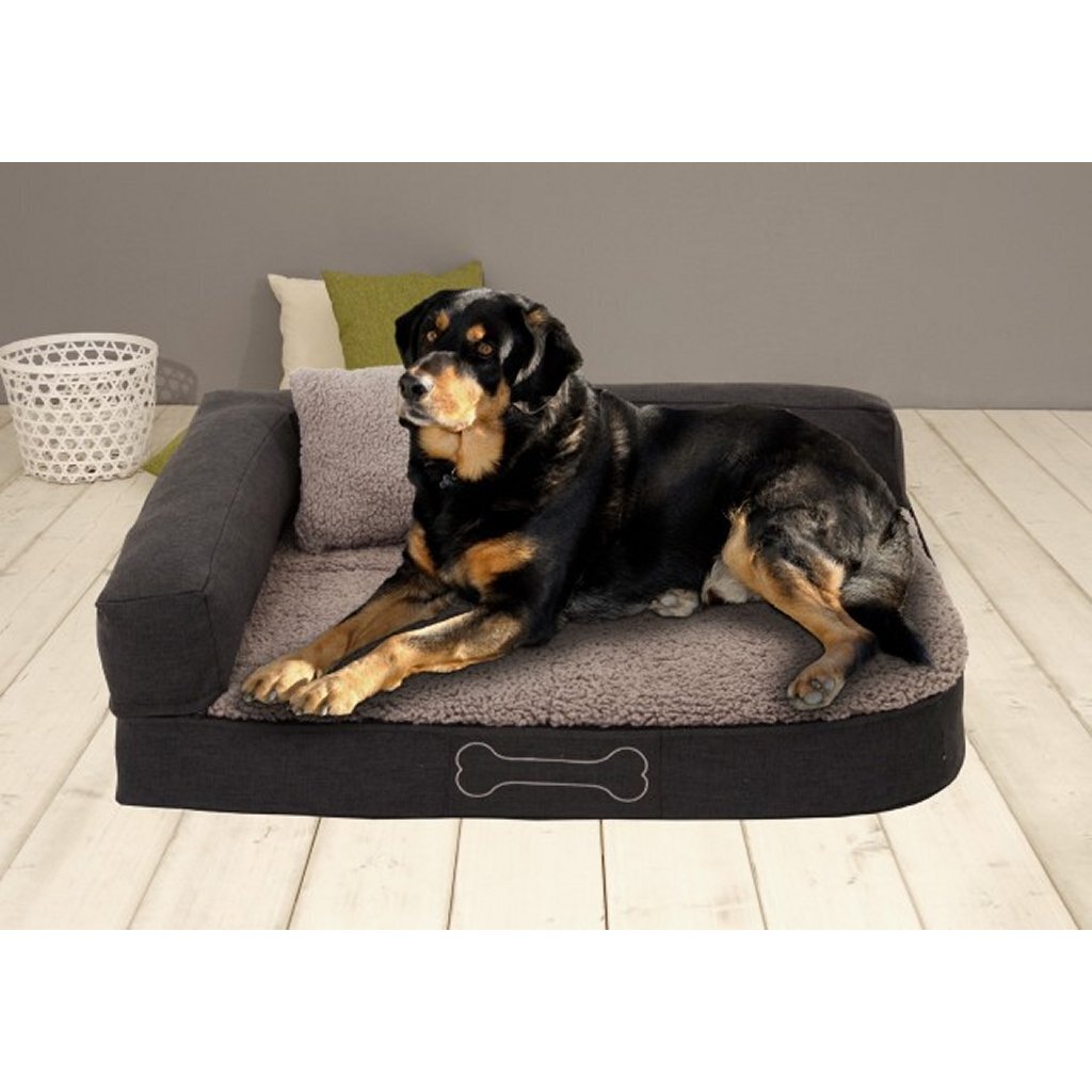 Sun garden pallina coussin orthopédique pour chien 80x60x25 cm marron beige