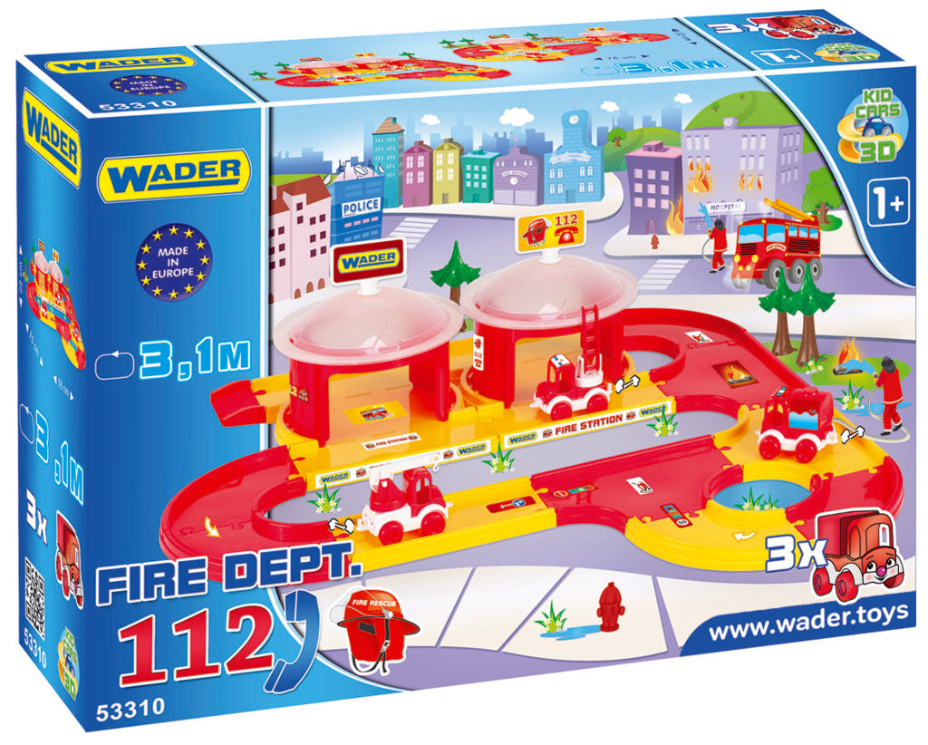 Wader enfants voitures 3d pompiers