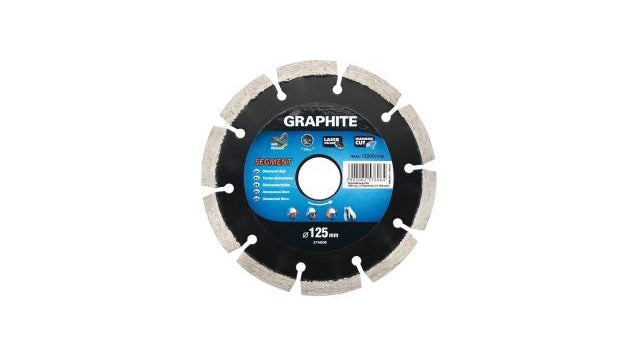 Disque diamant graphite 125x22x8,0x2,2 mm segment laser mpa en13236