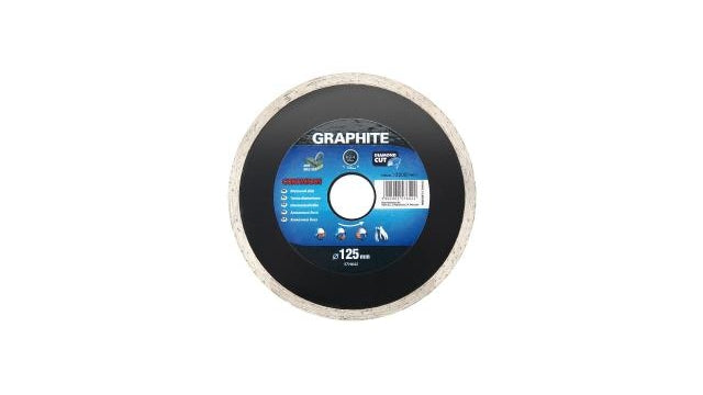 Disque diamant en graphite 125x22x6.0x2.2mm MPA continu EN13236