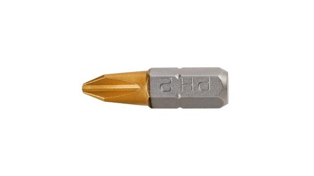 Embout graphite ph2 25mm s2 étain 2 sur blister