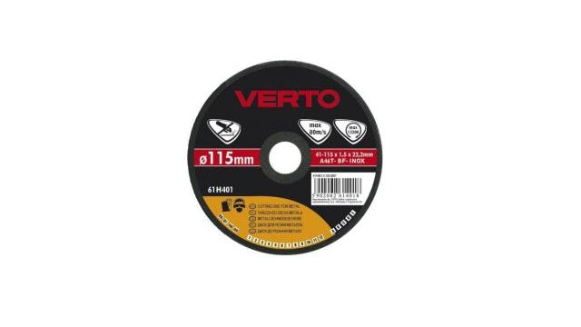 Disque à tronçonner Verto métal 125x22,2x1,0mm