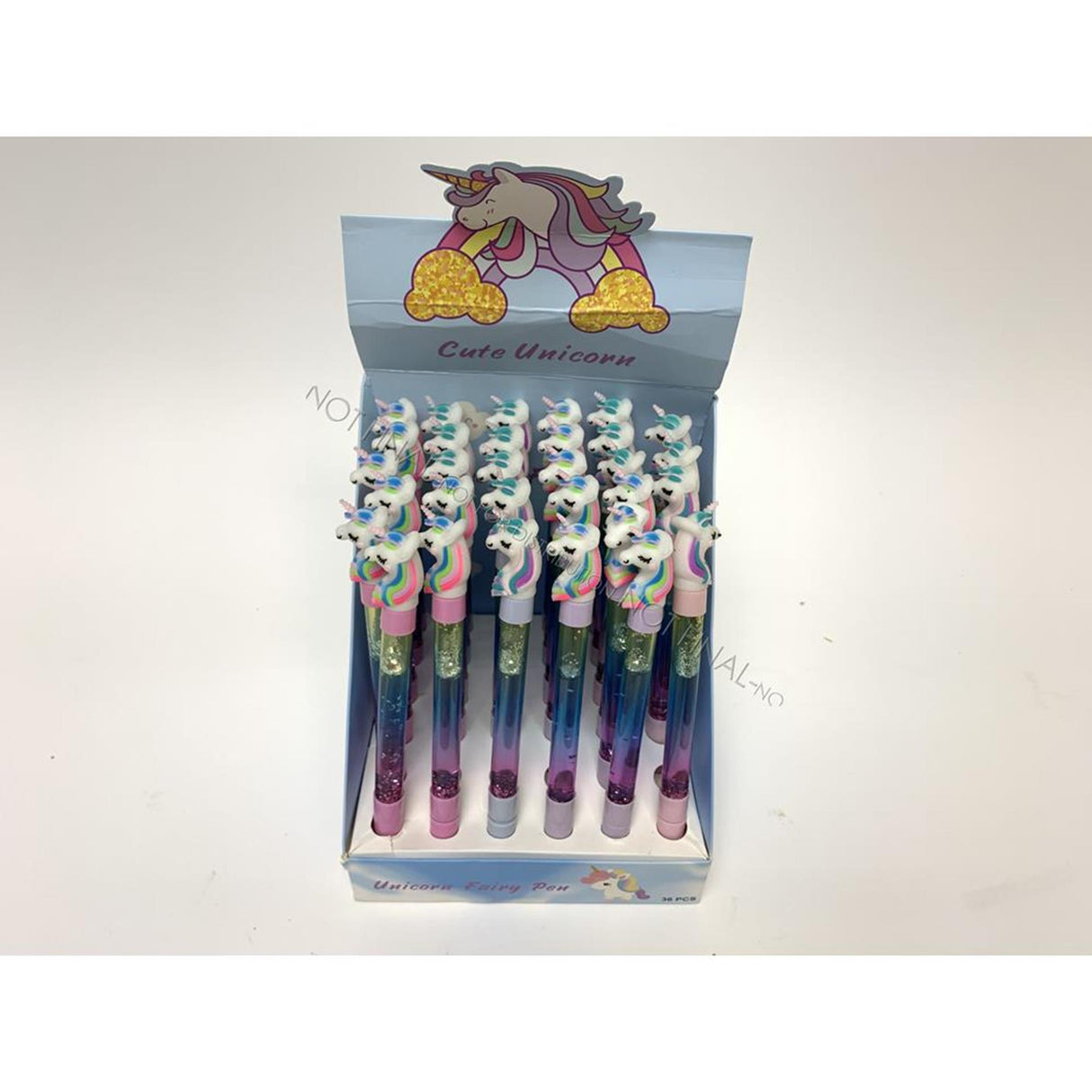 Stylo à bille licorne à paillettes 15cm