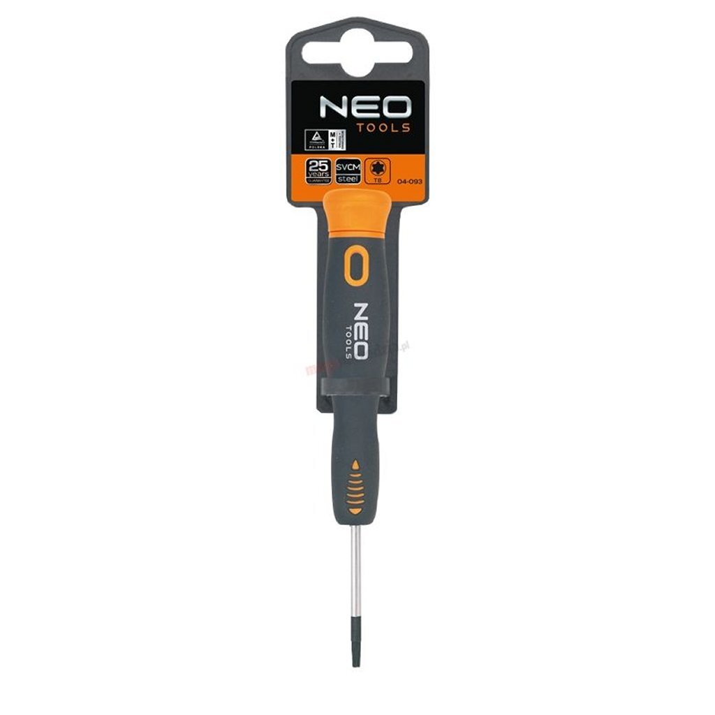 Neo tools tournevis torx t6x40mm acier crmo magnétique