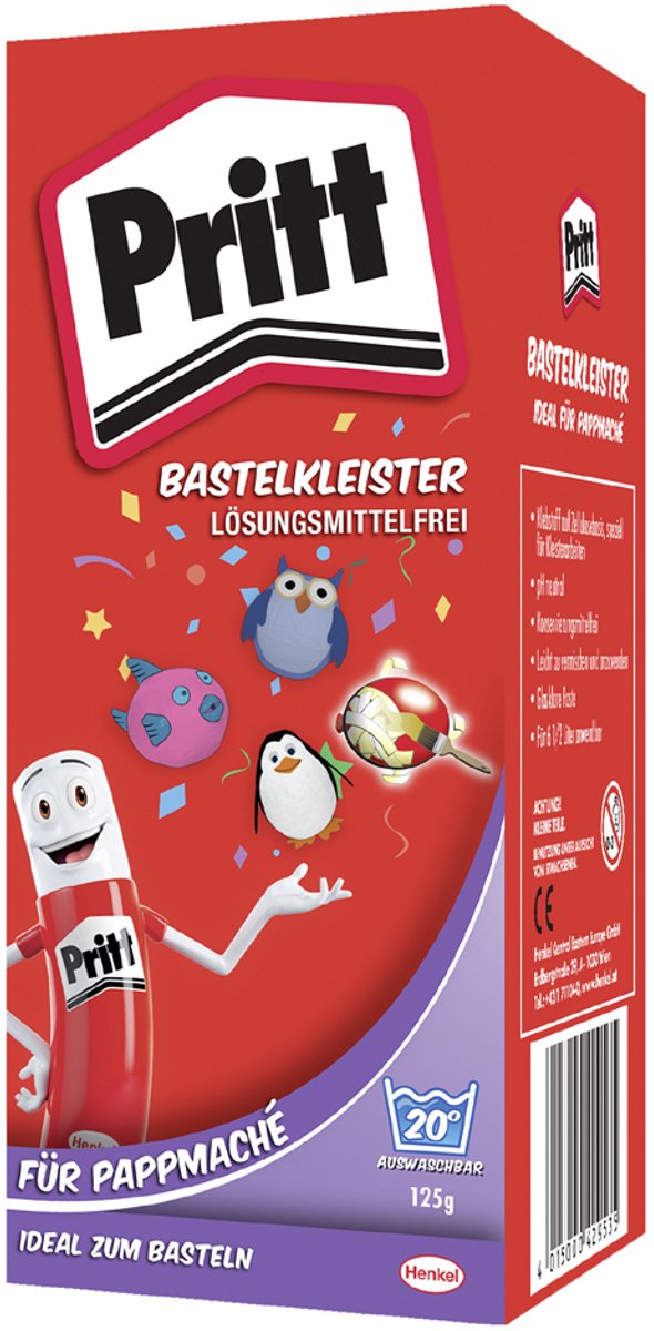 Colle artisanale Pritt pour papier mâché, sous forme de poudre, 125 g