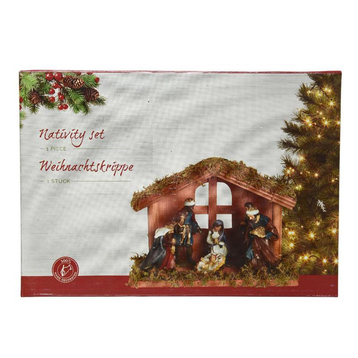 Decoris crèche mdf 10x20x14cm