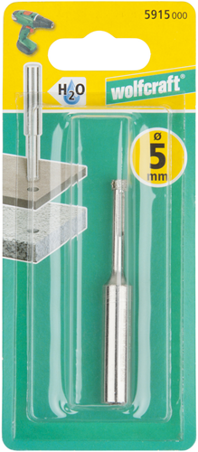 Wolfcraft - foret diamant 5 mm - foret à carrelage - céramique - 5915000
