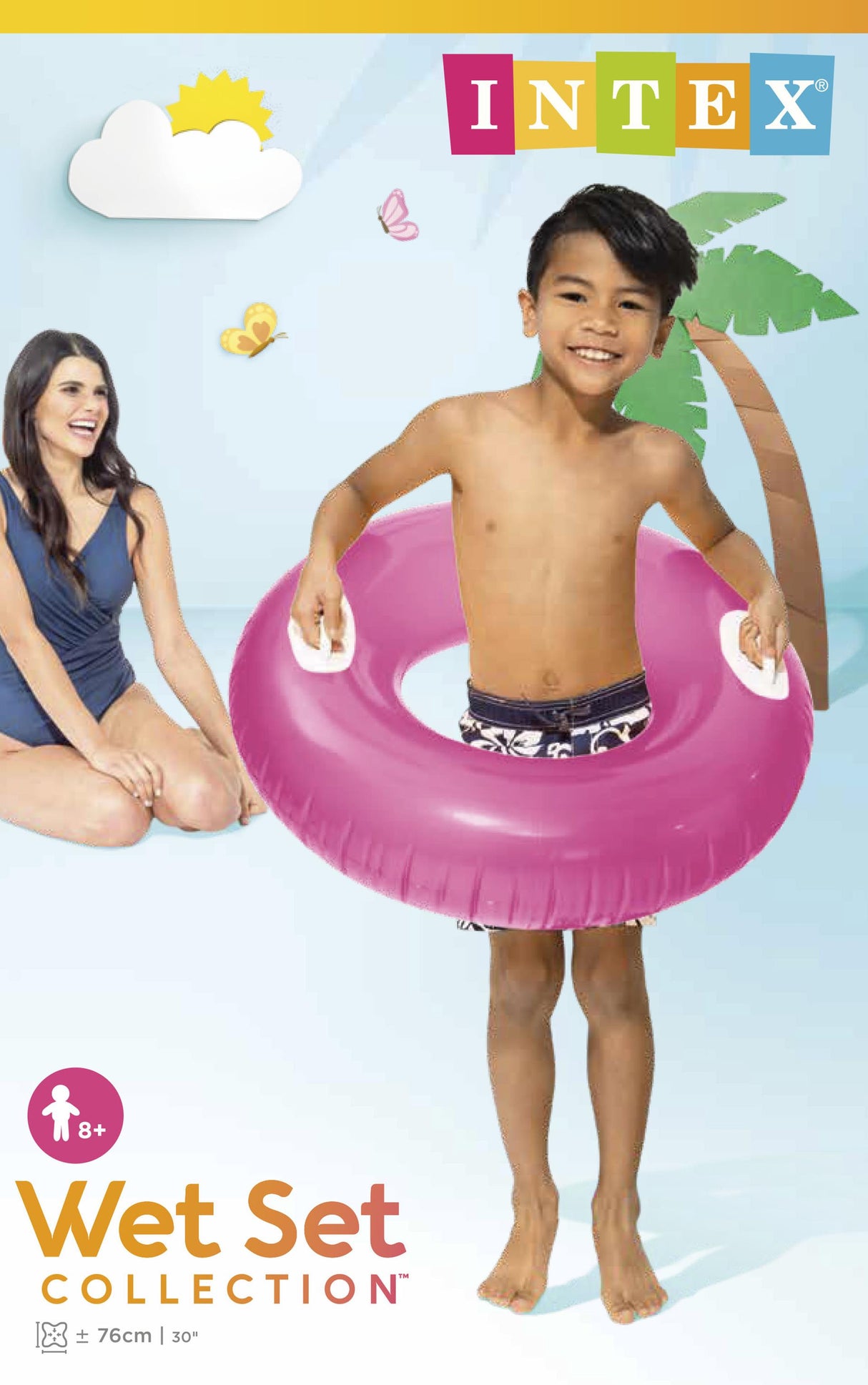 Intex Hi-Gloss Swimming Band-Rose