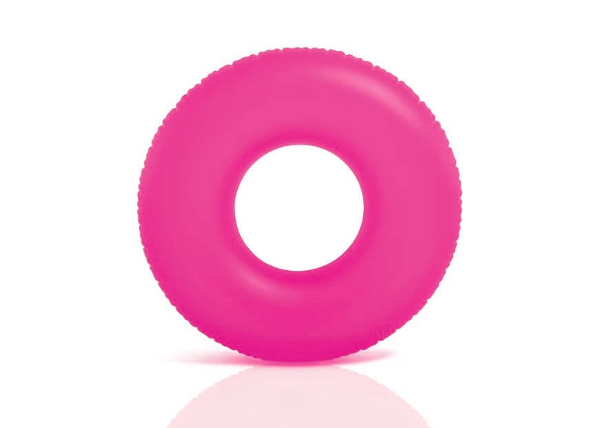 Intex – bouée de natation fluo frost, rose