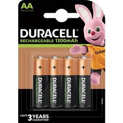 Aa-batterijen oplaadbaar duracell 1300 mah 4 stuks