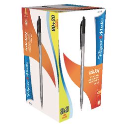 Stylo à bille papermate inkjoy noir moyen 0,8 mm