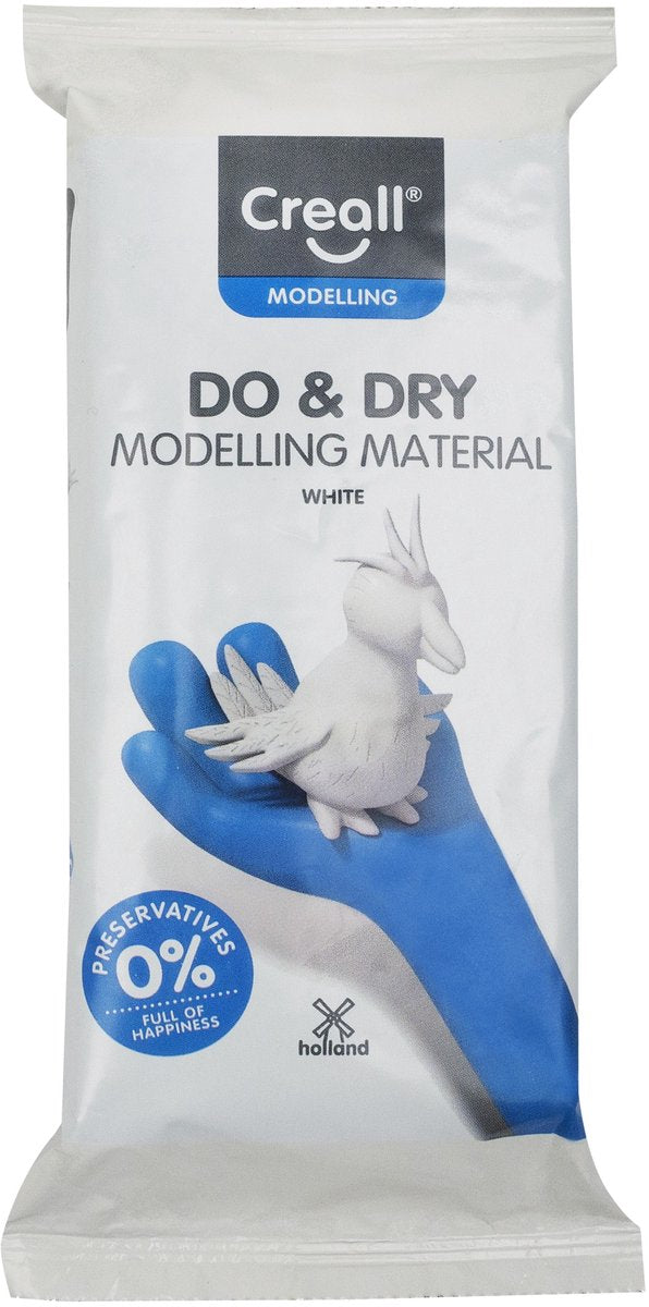 Creall do pâte à modeler sèche sans conservation blanche, 500gr.