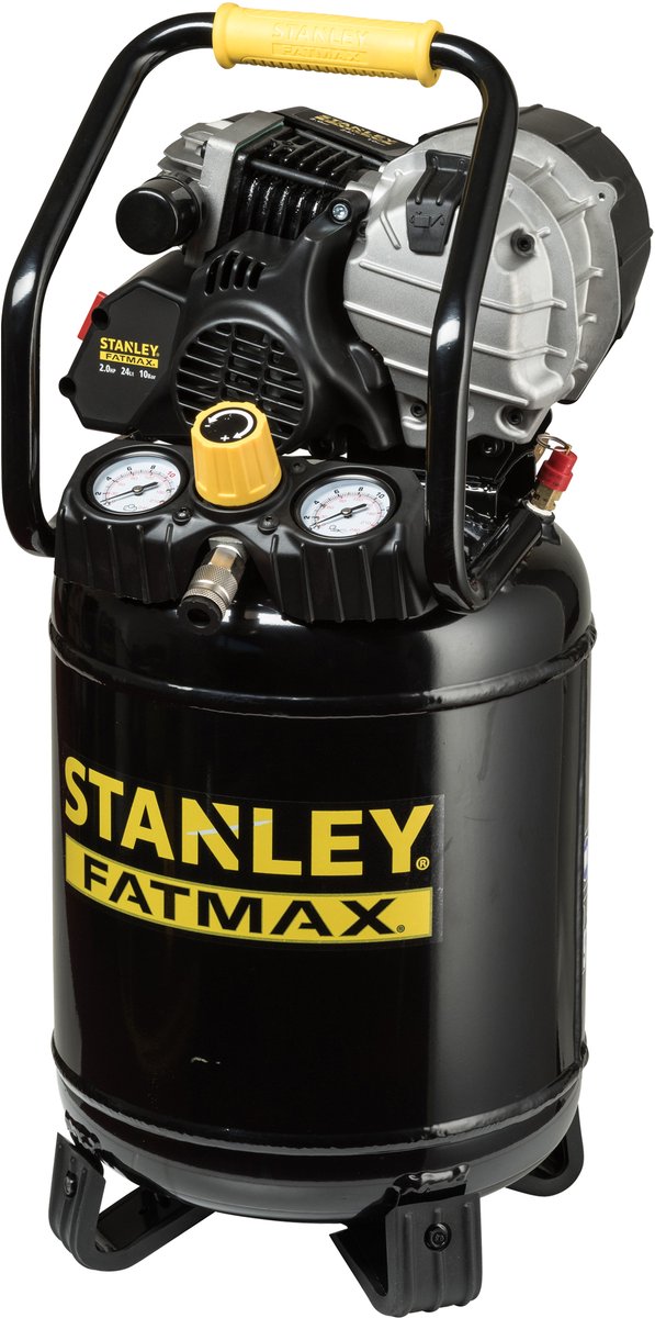 Stanley - compresseur professionnel - lubrifié à l'huile - vertical - 24 l 2 CV 10 bar