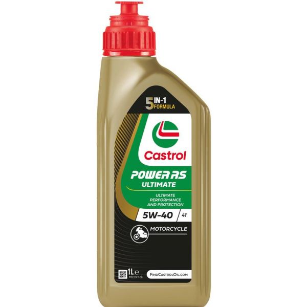 Huile Castrol rs racing 4t 5w-40 - bouteille de 1 litre