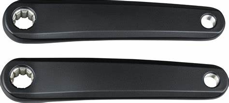 Pédalier Kalloy gauche + droite 170 mm isis, y compris Bosch aluminium noir mat