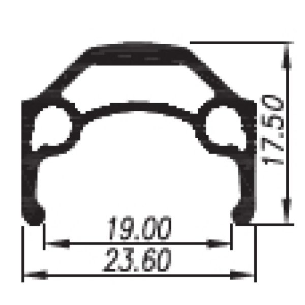 Rim Primax E Str19 26 559 x 19c - 36 trous - Spaak 14 Valve française - argent avec bord de freinage