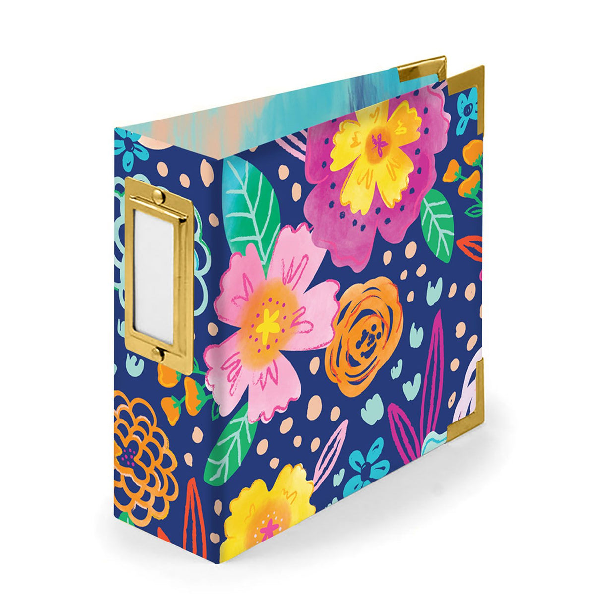 We r makers • album floral enveloppé de papier 10,1x10,1cm