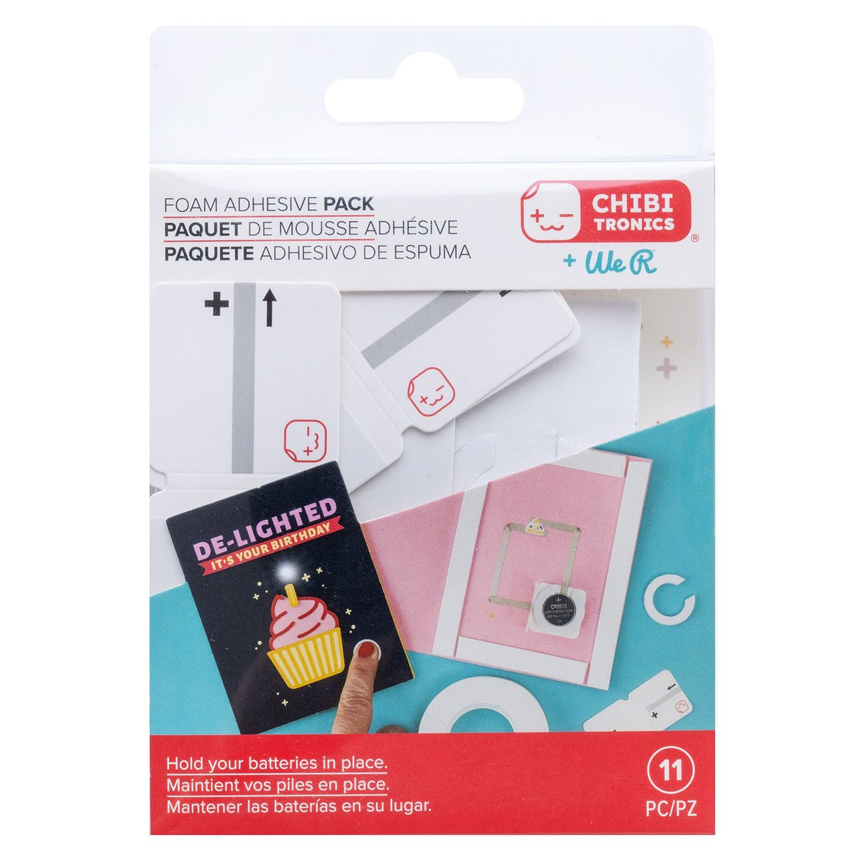We r makers • pack adhésif en mousse chibitronics