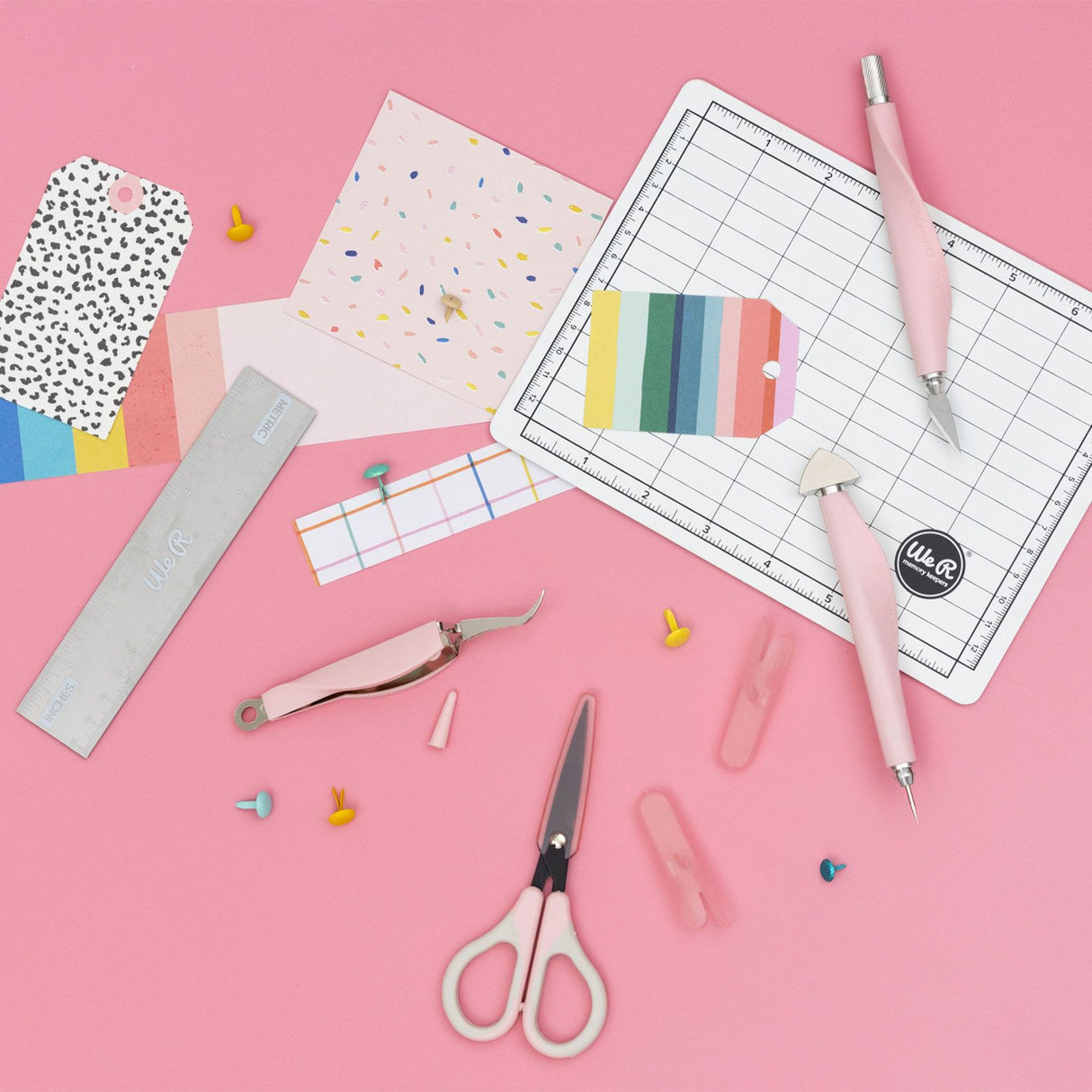 We r makers • mini trousse à outils rose 6pcs
