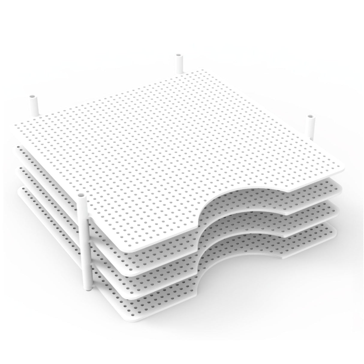 We r makers • plateaux papier multi-usage 20 pièces 4 plateaux 16 piquets