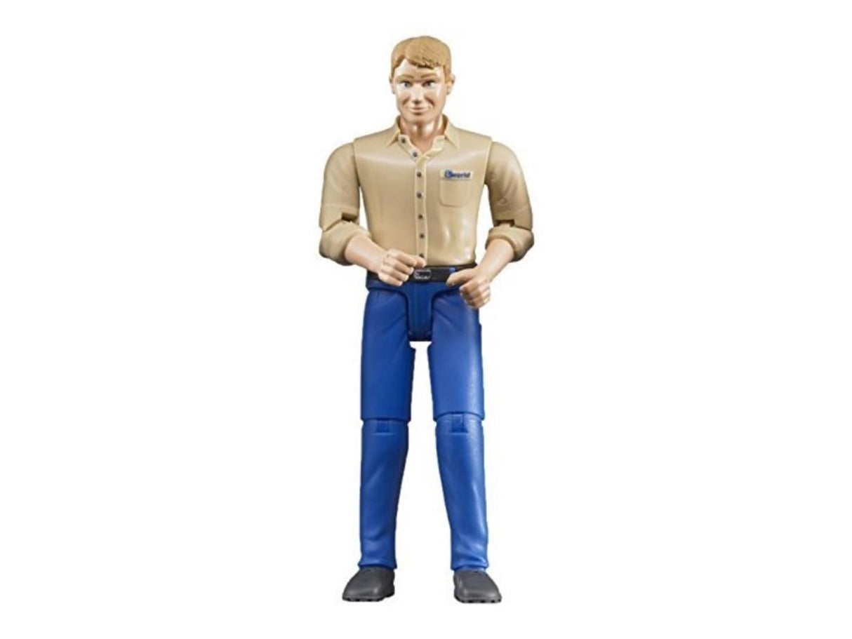Homme Bruder avec un pantalon bleu