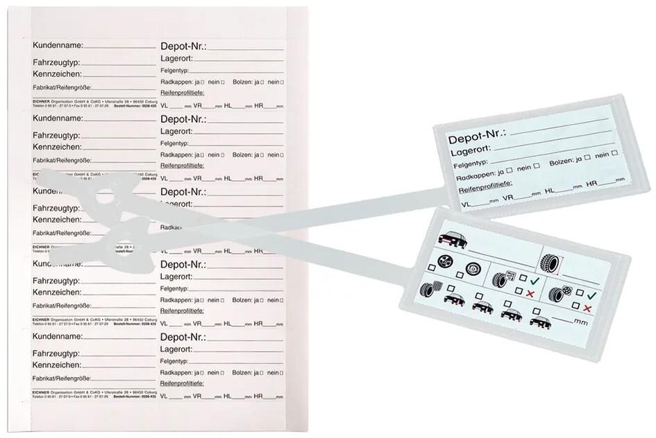 Eichner roue pneu remorque ensemble roue pneu remorque 100 pièces pack