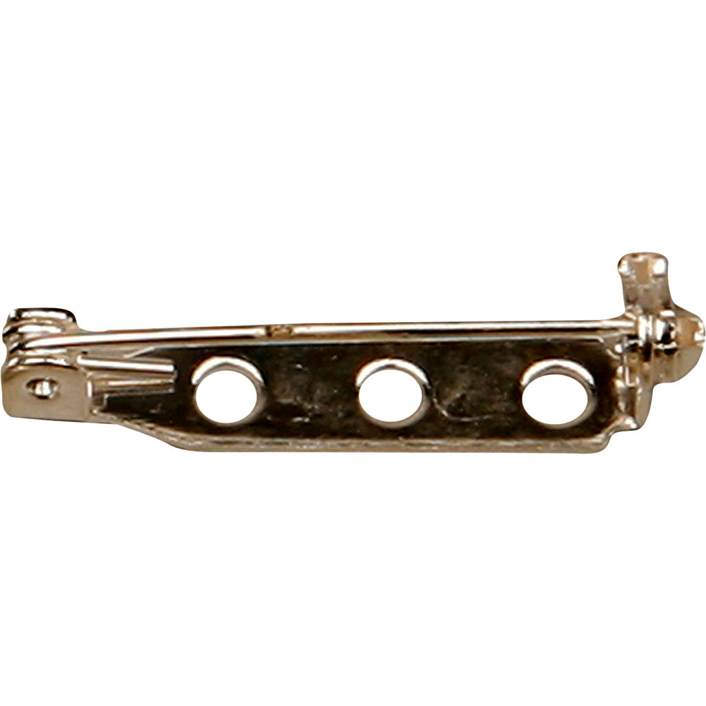 Creativ Company Broochpeld Silver-25 mm, 10e.