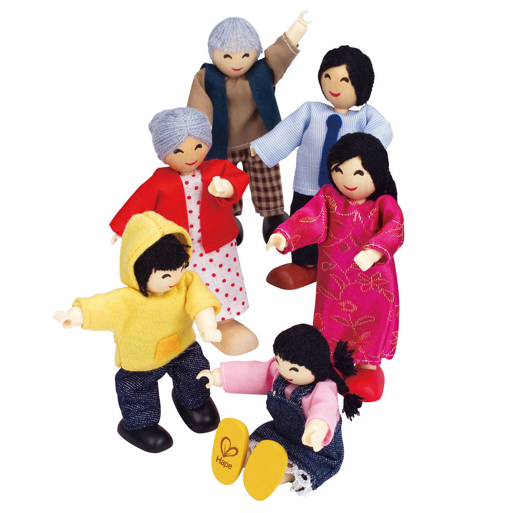 Hape maison de poupée famille asiatique