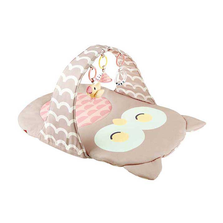 Hape Play Arch Owl Sina - Baby Gym avec hochet, miroir et anneau de dentition, à partir de 0 mois