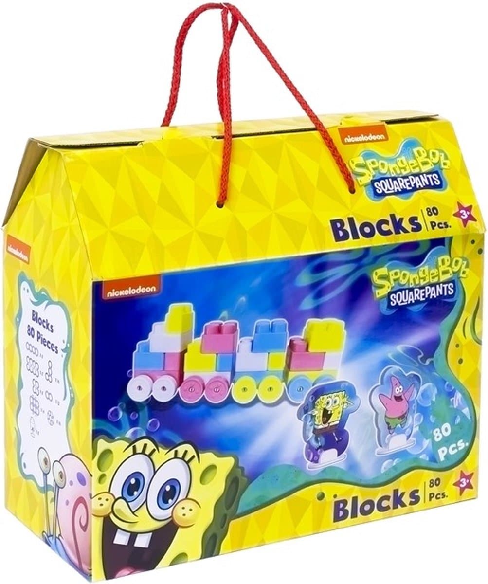 Jonotoys Bob l'éponge 80 blocs de construction