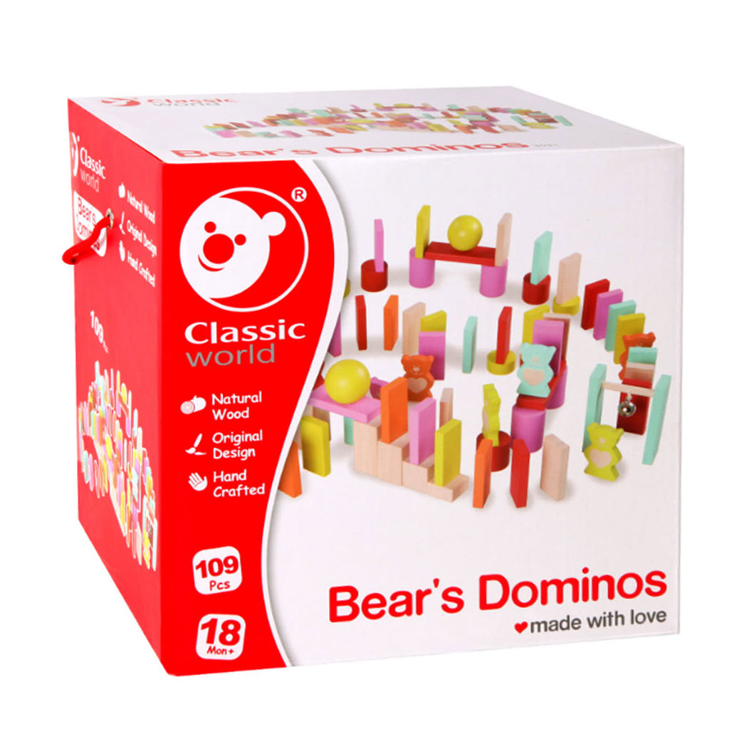 Dominos ours du monde classique, 109 pcs.