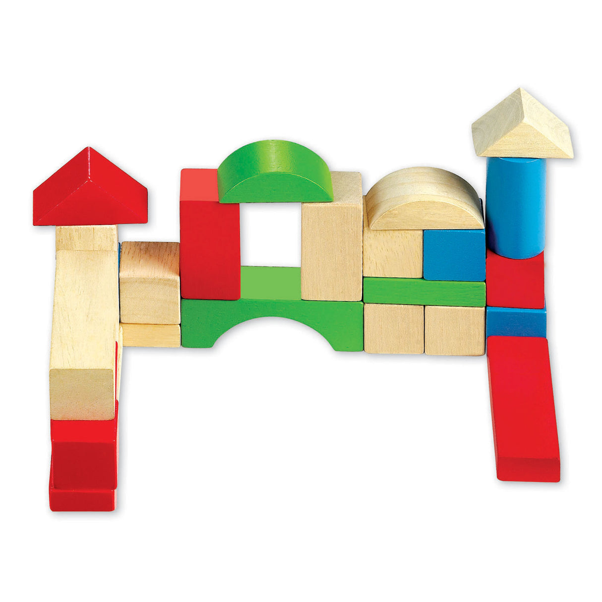 Blocs en bois du monde classique junior, 50 pcs.