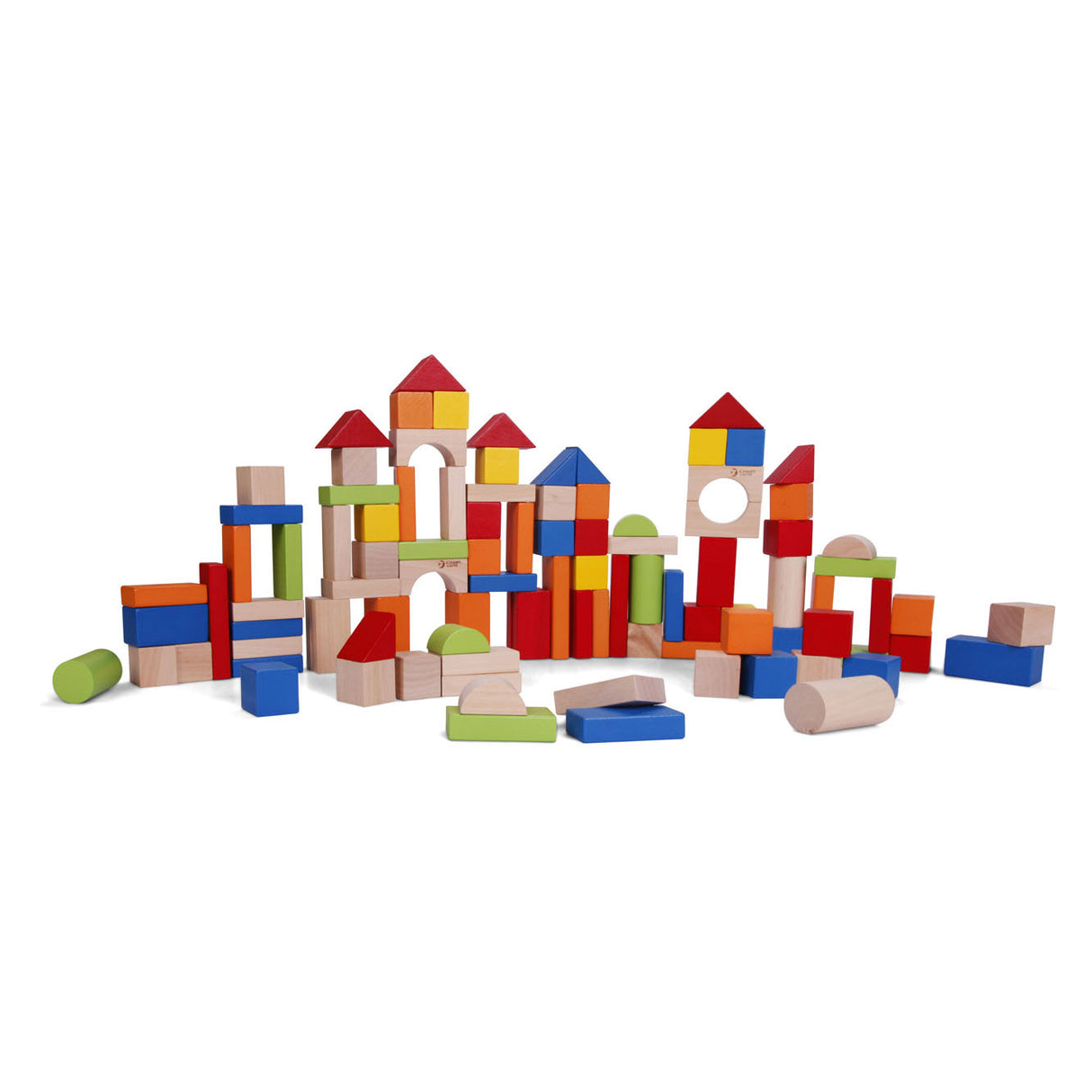 Blocs en bois du monde classique, 100 pcs.